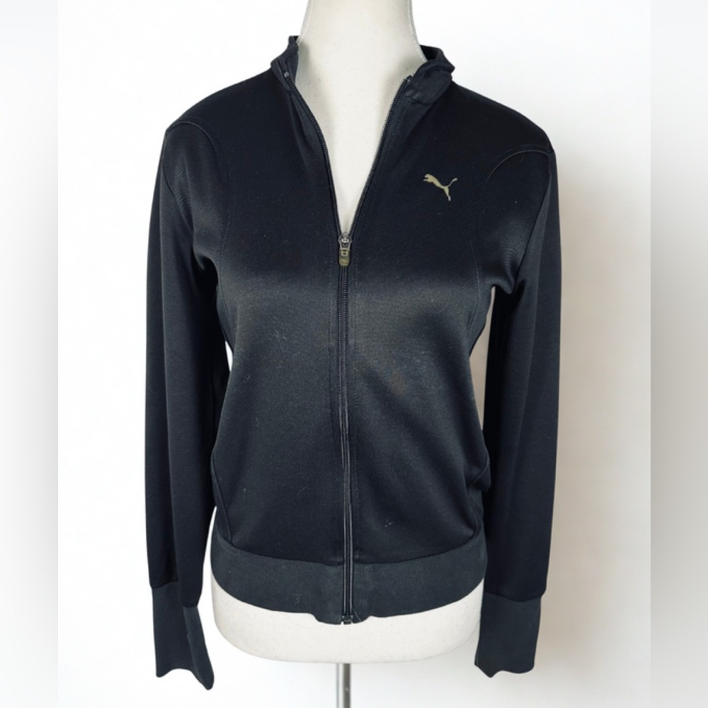 Puma Black Full-Zip Track Jacket